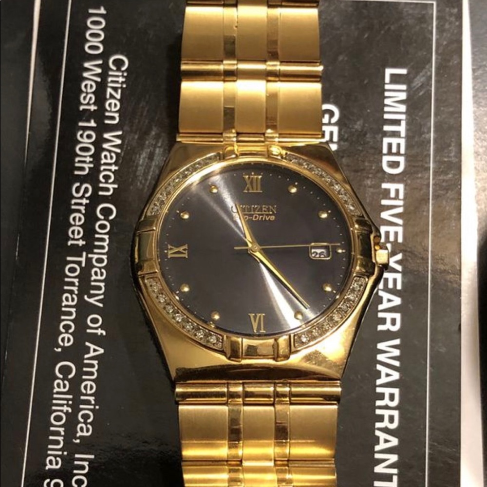 Citizen Eco-Drive solar watch with diamonds